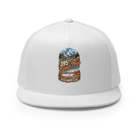 Highway 395 Road Trip Trucker Hat product mockup