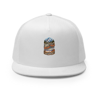 Highway 395 Road Trip Enamel Trucker Hat product mockup