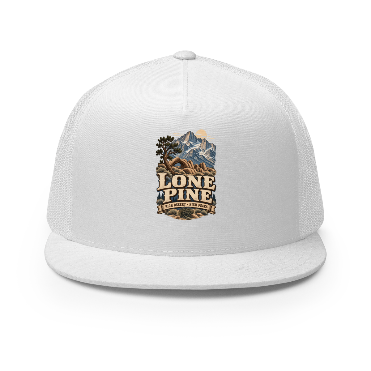 Lone Pine High Desert Trucker Hat product mockup