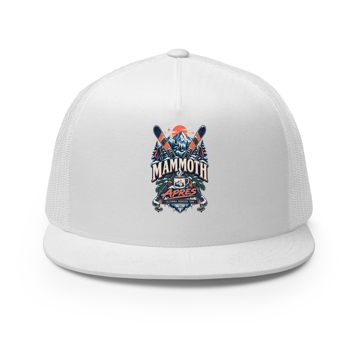 Mammoth Lakes Après Ski Trucker Hat product mockup