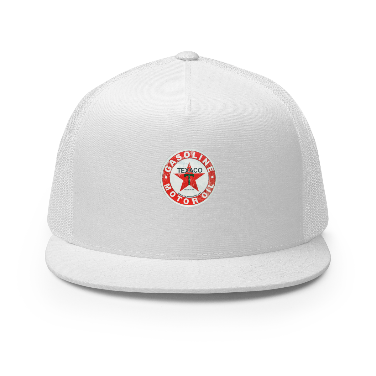 TEXACO Vintage Gas and Oil T-Shirt — Muncle Mikes Trucker Hat product mockup
