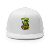 Muncle Mikes Hot Rod and Rat Rod Shirt Mayhem! Monster Rods! (011) Trucker Hat product mockup