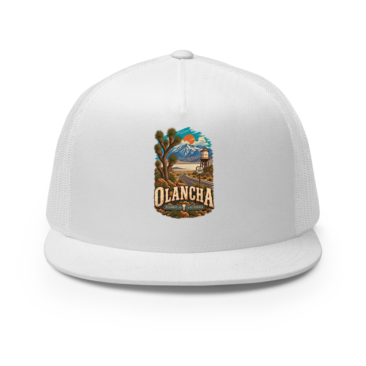Olancha California Trucker Hat product mockup