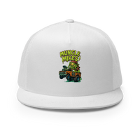 Muncle Mikes Hot Rod and Rat Rod Shirt Mayhem! Monster Rods! (037) Trucker Hat product mockup