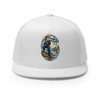 Seaplane Aviator and Lighthouse Trucker Hat product mockup