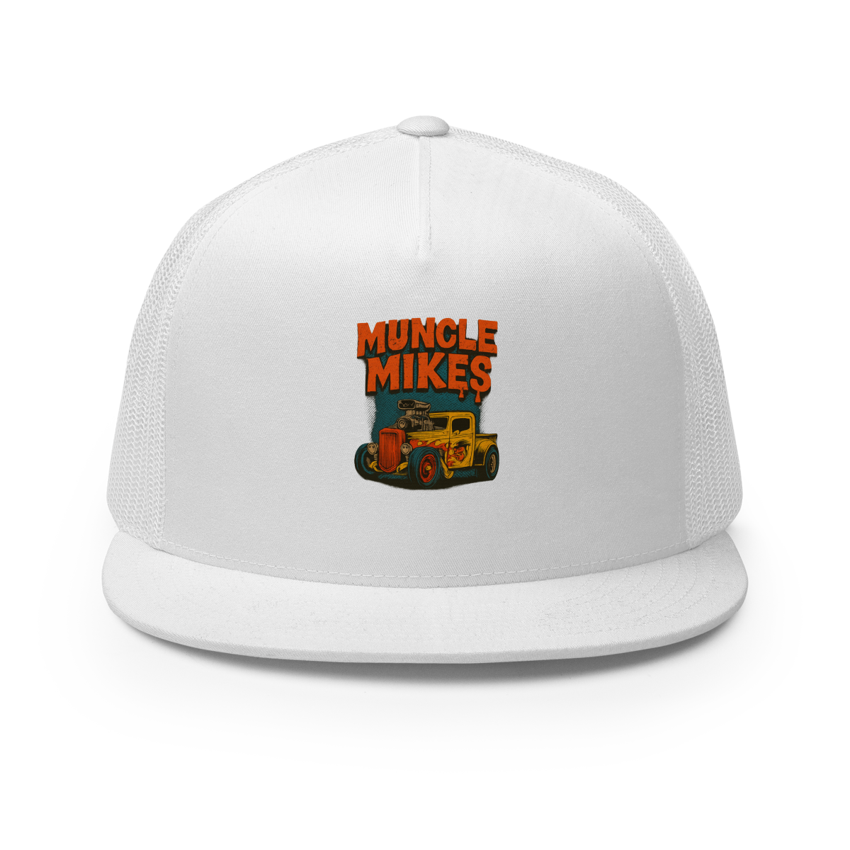 Rat Rod Truck 001 Oversized Sweatshirt — Muncle Mikes Trucker Hat product mockup