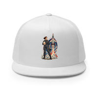 Vintage Aviation Pin-Up T-Shirt – Edition 10 Trucker Hat product mockup