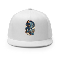 Vintage Aviation Pin-Up T-Shirt – Edition 37 Trucker Hat product mockup