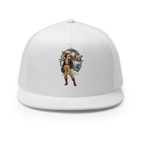 Vintage Aviation Pin-Up T-Shirt – Edition 38 Trucker Hat product mockup