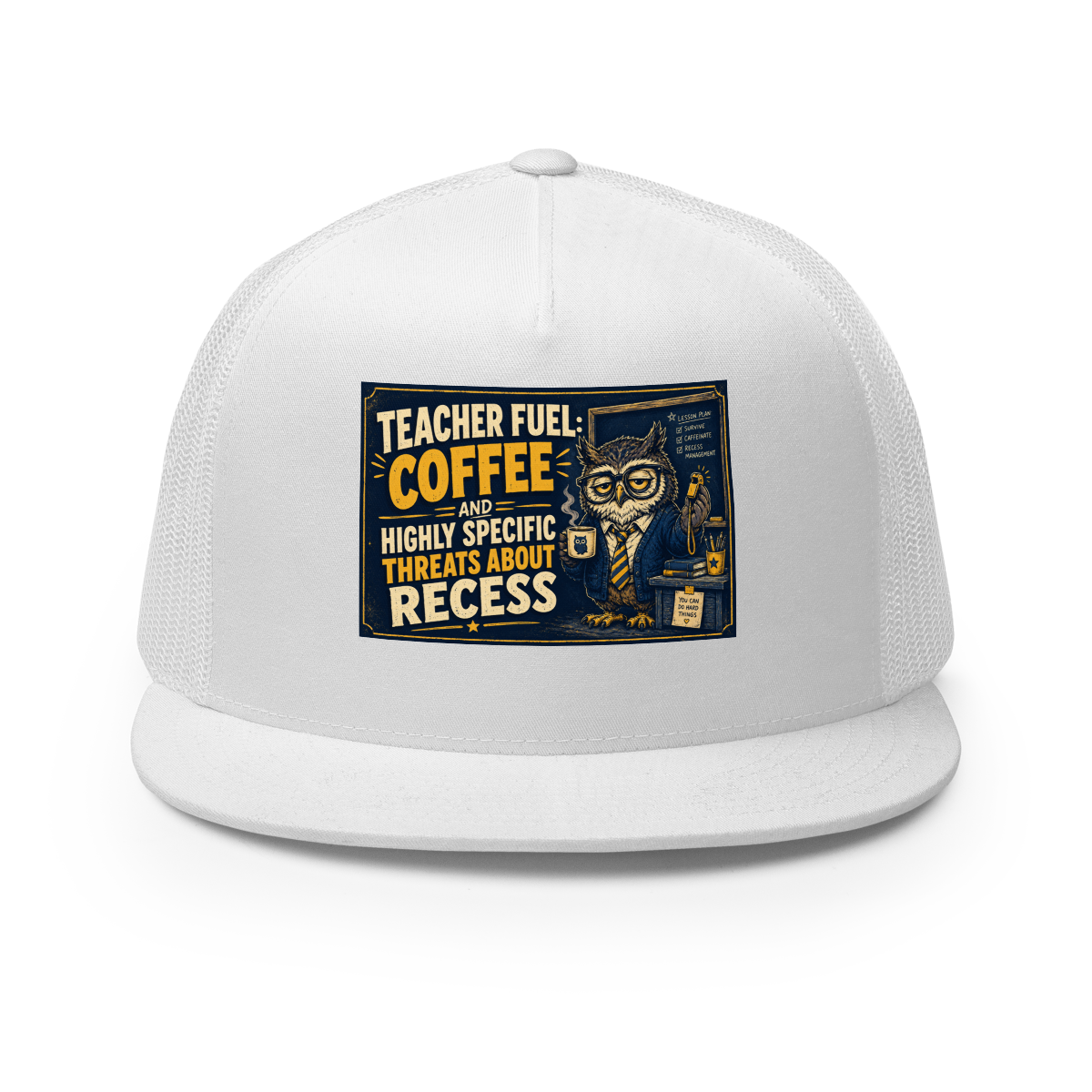 Vintage Owl Trucker Hat product mockup
