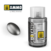 AMMO by Mig A-STAND Steel Metallic Lacquer, 30mL — exact product image