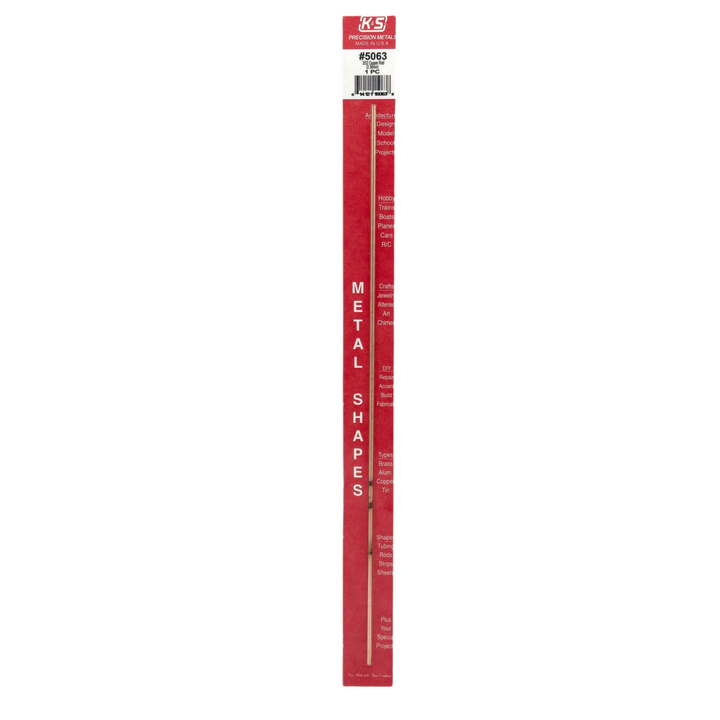 Round Copper Rod: 3/32" OD x 12" Long (1 Piece) — exact K&S Engineering product reference