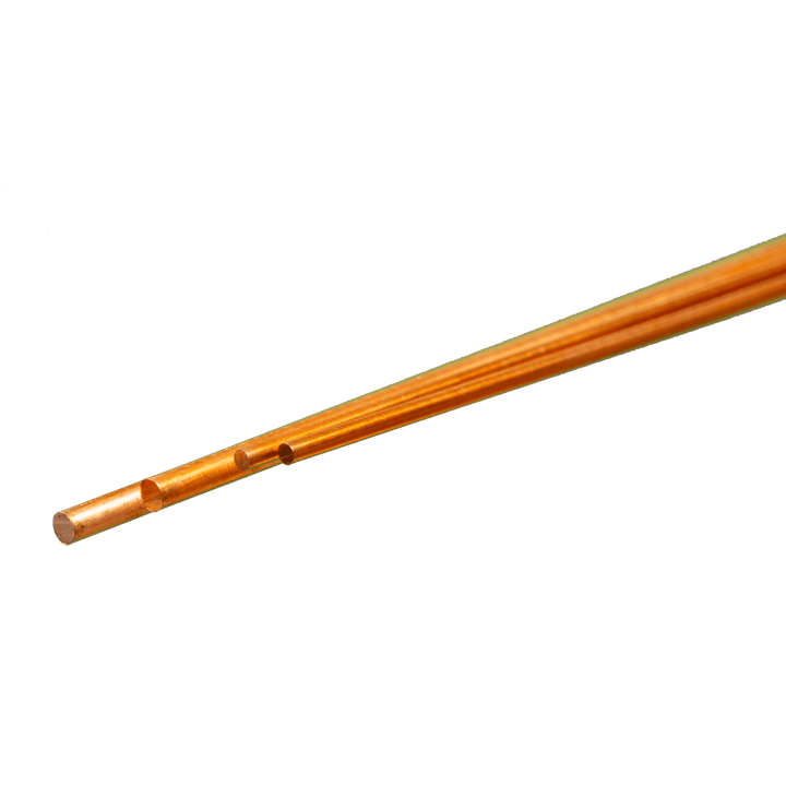 Bendable Copper Rod Assortment: (1/16", 3/32") x 12" Long (2 Pieces Each) — exact K&S Engineering product reference