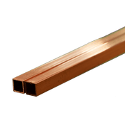 K&S 5091 actual Square Copper Tube: 3/16" OD x 0.014" Wall x 12" Long (2 Pieces)