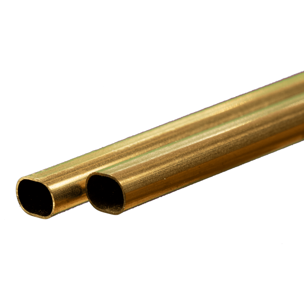 Brass Oval Tube (Small): 0.014" Wall x 12" Long (1 Piece) — exact K&S Engineering product reference