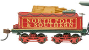 Bachmann HO 4-4-0 American - North Pole & Southern #1 (with Wood Load) — manufacturer product view 5