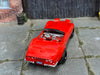 Custom Hot Wheels - 1970 Chevy Corvette Stingray Convertible -Red - Black Mag Wheels - Rubber Tires