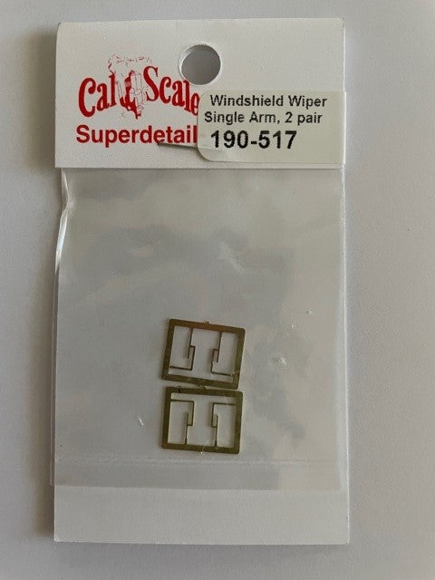 Cal Scale HO Single-Arm Windshield Wipers - 2 Pairs - product view 1