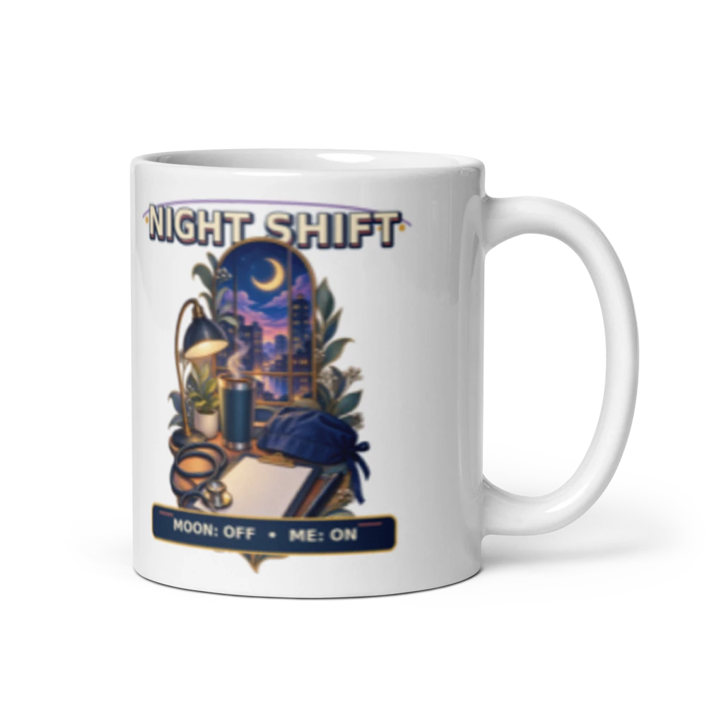 Night Shift Moon Off Me On Mug product mockup