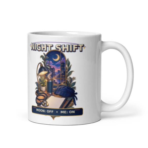 Night Shift Moon Off Me On Mug product mockup