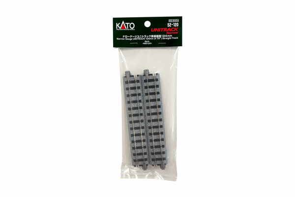 Narrow-Gauge UNITRACK 124mm (47/8″) Straight Track [4 pcs] (52-120) exact product view 1