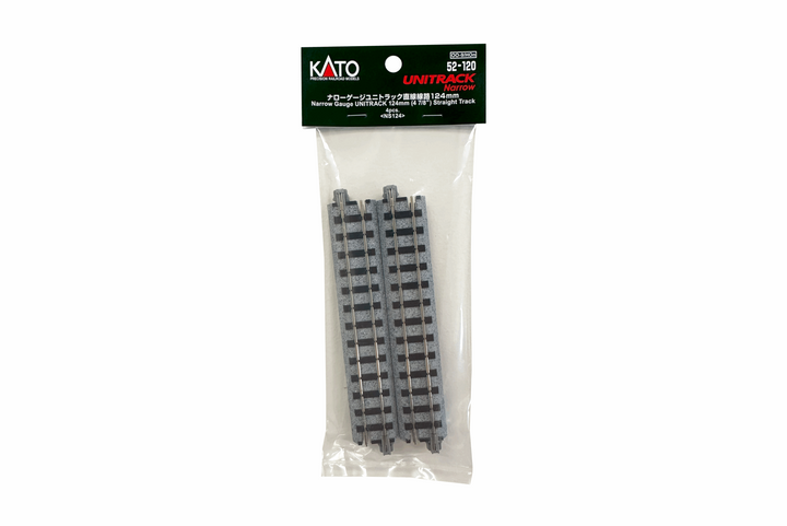 Narrow-Gauge UNITRACK 124mm (47/8″) Straight Track [4 pcs] (52-120) exact product view 1