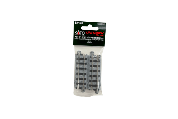 Narrow-Gauge UNITRACK 62mm (27/16″) Straight Track [4 pcs] (52-140) exact product view 1
