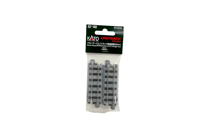 Narrow-Gauge UNITRACK 62mm (27/16″) Straight Track [4 pcs] (52-140) exact product view 1