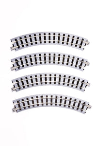 Narrow-Gauge UNITRACK 183mm (7″) Radius 45 Curve Track [4 pcs] (52-220) exact product view 2
