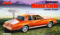 Moebius 2330 1978 Chevrolet Monte Carlo Landau Coupe 1/25 model kit box artwork