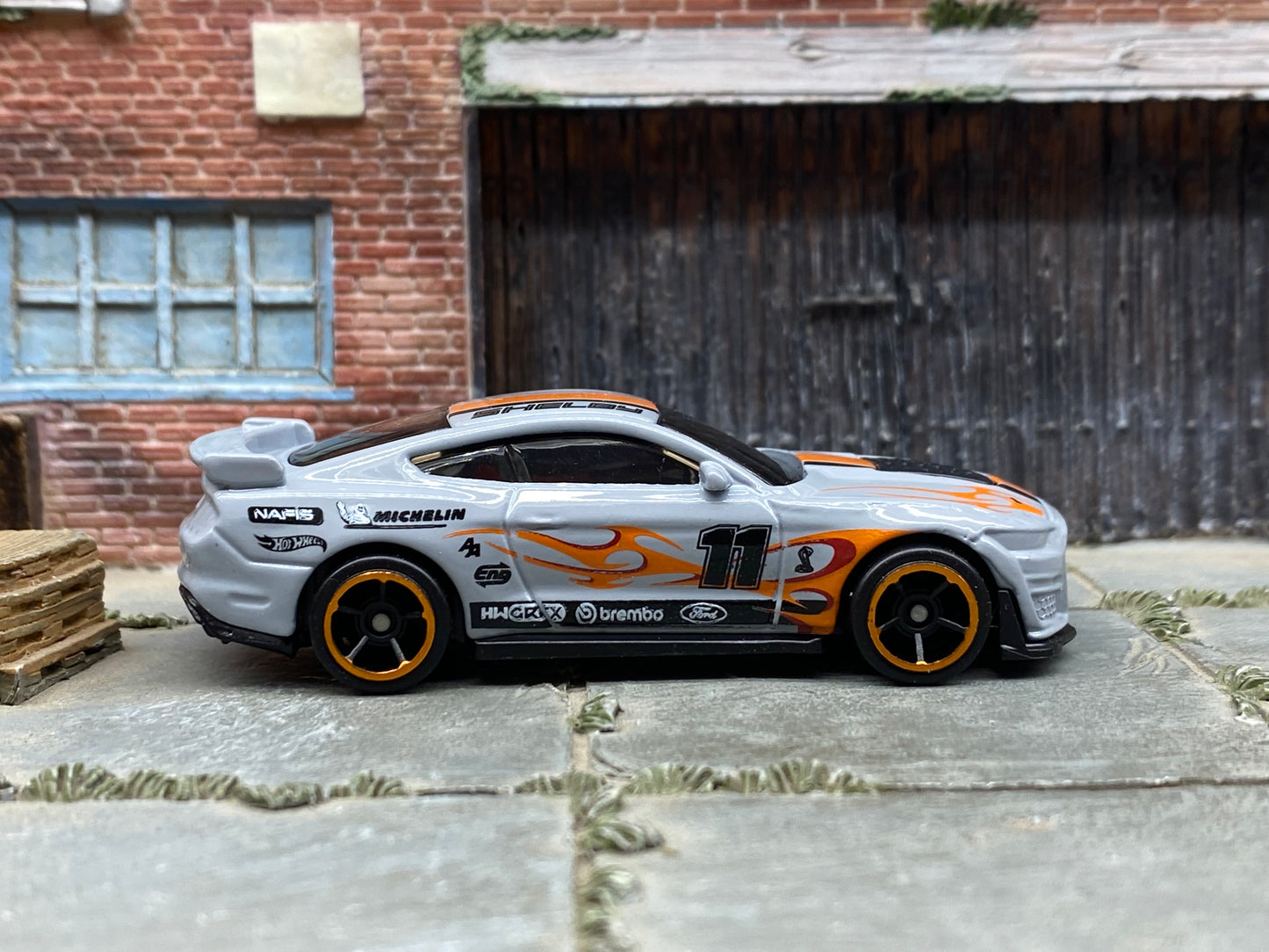 Loose Hot Wheels - 2020 Ford Mustang Shelby GT500 - Gray Black and Orange