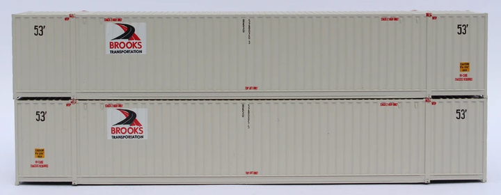 "VS" Brooks Transportation 53' HIGH CUBE 6-42-6 corrugated containers with Magnetic system. JTC# (535091) exact product view 1