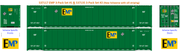 EMP - UP (sill striping) 53' HIGH CUBE 8-55-8 (3-pack) Set #1 corrugated containers with stackable Magnetic system. JTC # (537117) exact product view 2