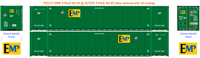 EMP - UP (sill striping) 53' HIGH CUBE 8-55-8 (3-pack) Set #1 corrugated containers with stackable Magnetic system. JTC # (537117) exact product view 2