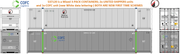 United Shippers(2) & COFC LOGISTICS(1) 53' HIGH CUBE 8-55-8 (3-pack) corrugated containers with Magnetic system, Corrugated-side. JTC # (537120) exact product view 2