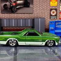 Loose Hot Wheels - 1980 Chevy El Camino - Green and White