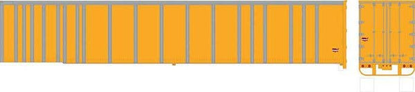 Bowser HO 43433 53' Platewall Highway Trailer, Assembled, Painted, Unlettered (yellow) — exact product reference