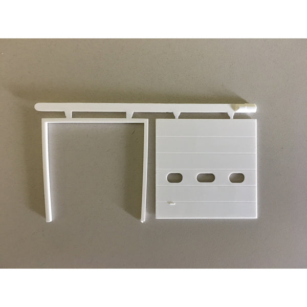 Pikestuff HO Scale Doors Fire Station w/Separate Frame (open) pkg(2) — exact product reference