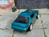 Custom Hot Wheels - Blown Camaro - Blue - Chrome Steel Wheels - Rubber Tires