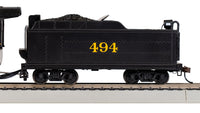 Bachmann HO Light 2-8-2 - Seaboard #494 w/Medium Tender — manufacturer product view 4