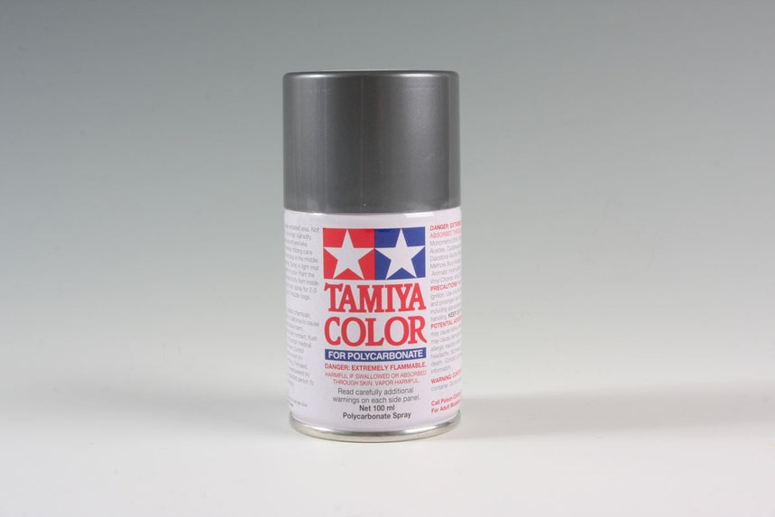 Tamiya PS-63 Bright Gun Metal Polycarbonate Spray Paint — exact product reference