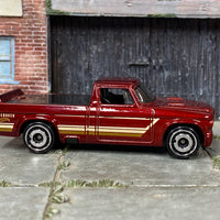 Loose Hot Wheels - 1963 Studebaker Champ Truck - Dark Red