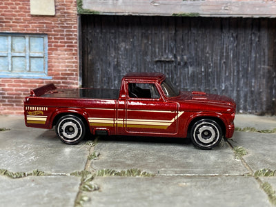 Loose Hot Wheels - 1963 Studebaker Champ Truck - Dark Red