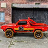 Loose Hot Wheels - Subaru BRAT 4x4 - Red Race Livery