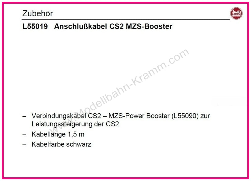 LGB LGB55019 (EAN 4011525550198) product image