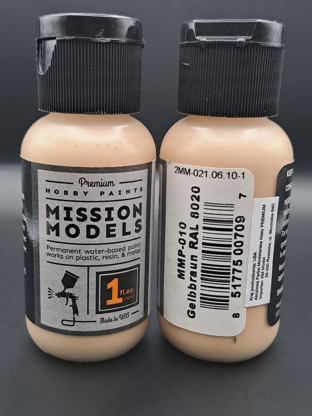 Mission Models MMP-010 Gelbbraun RAL 8020 Acrylic Model Paint – 1 fl oz– product image