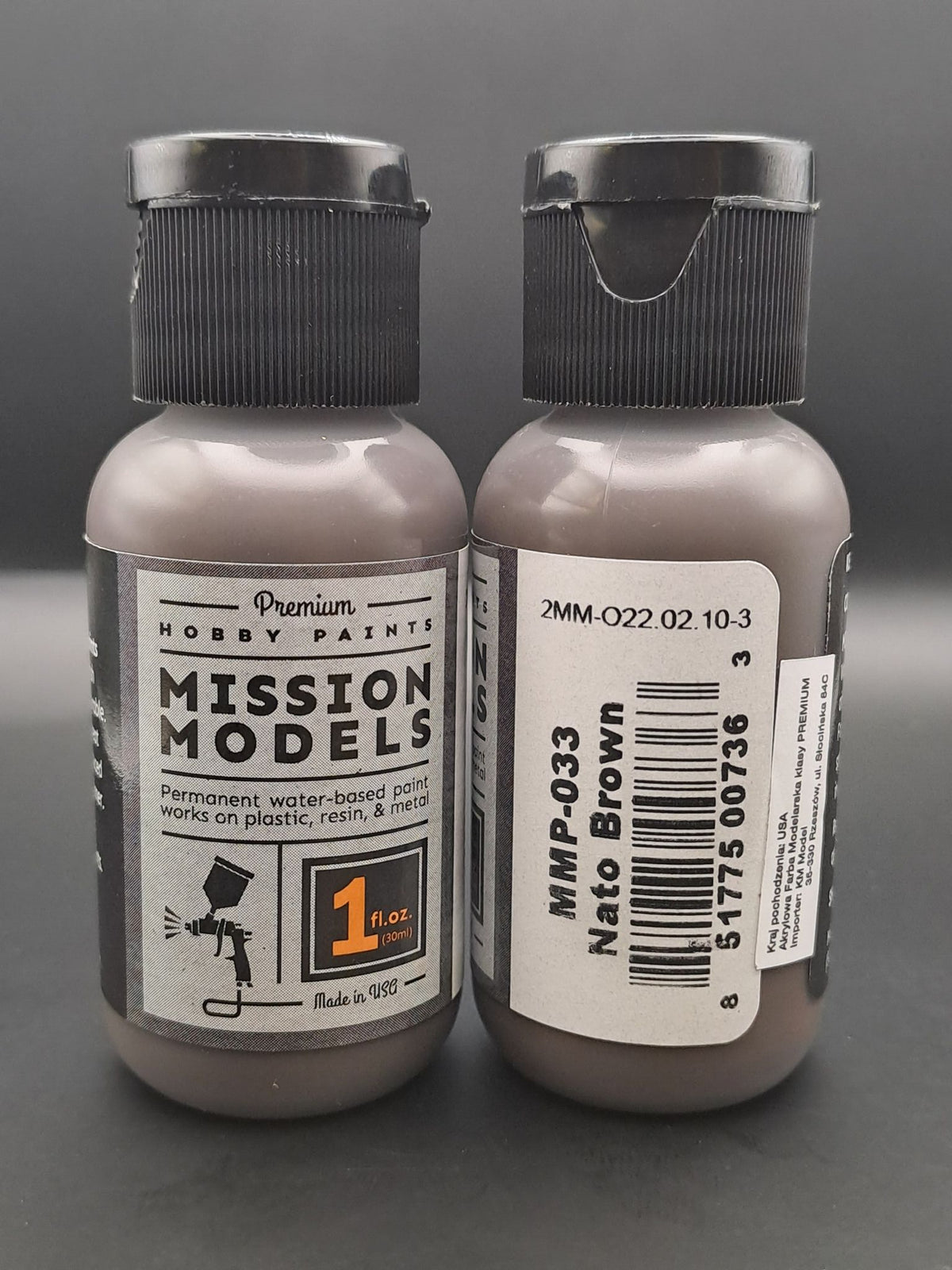 Mission Models MMP-033 NATO Brown Acrylic Paint – 1 fl oz– product image