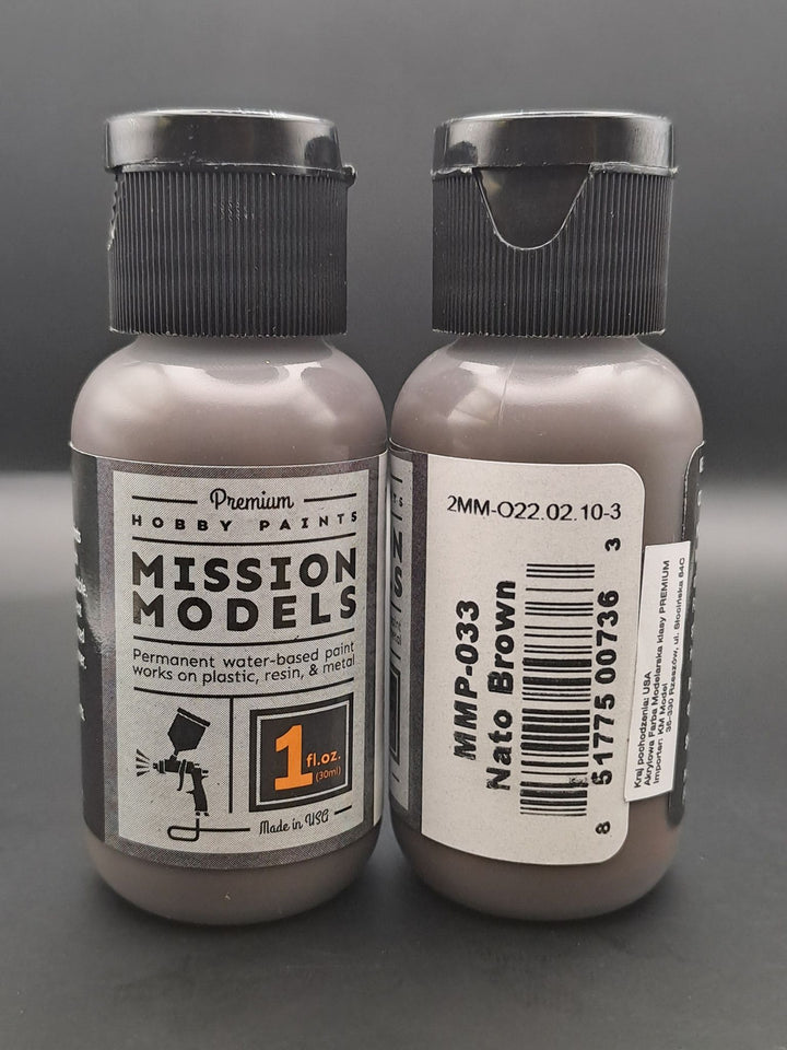 Mission Models MMP-033 NATO Brown Acrylic Paint – 1 fl oz