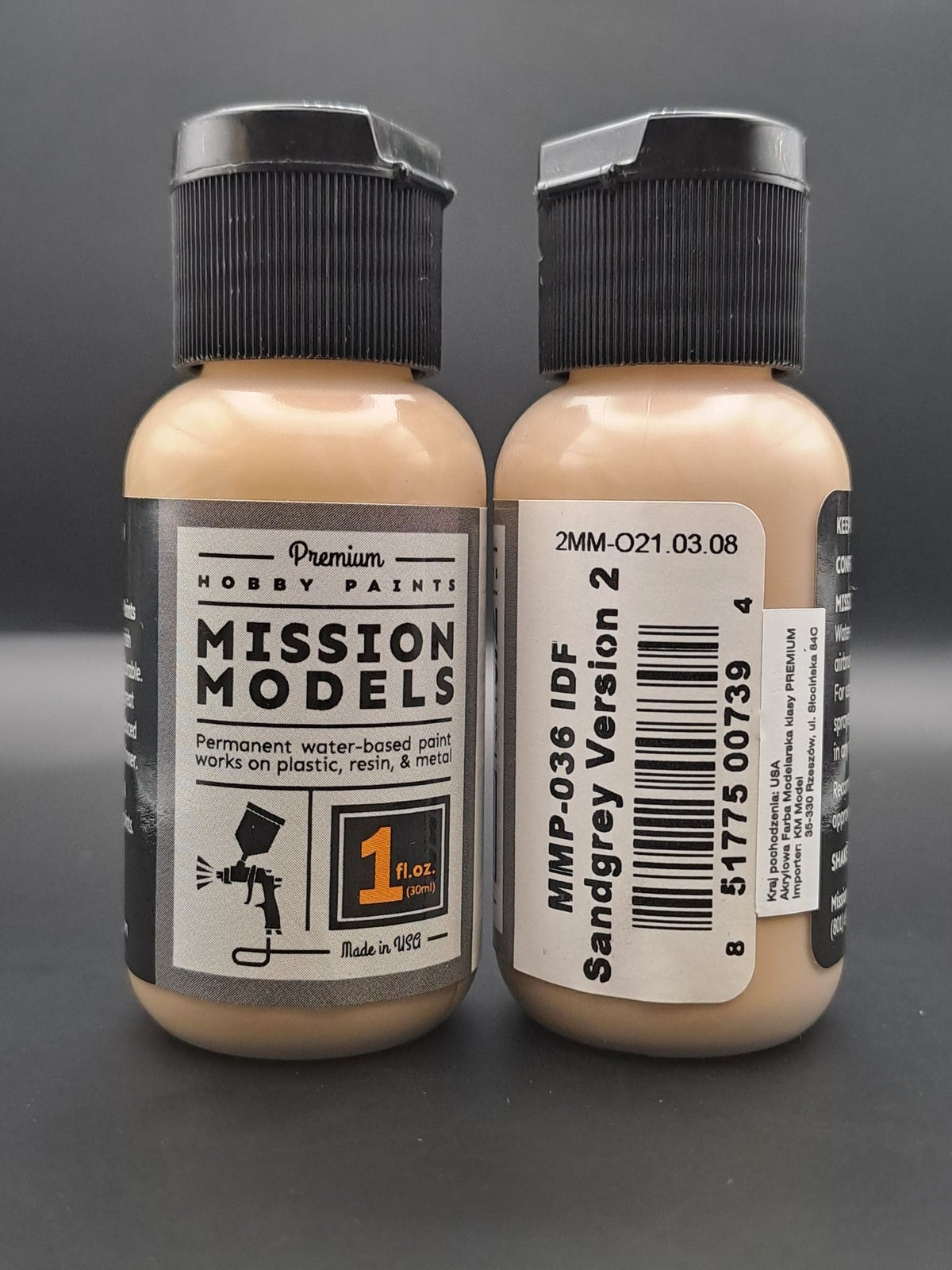 Mission Models MMP-036 IDF Sand Grey Version 2 Acrylic Paint, 1 fl oz– product image