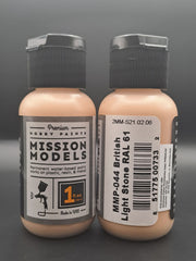 Mission Models MMP-044 British Light Stone RAL 61 Acrylic Model Paint – 1 fl oz– product image 1